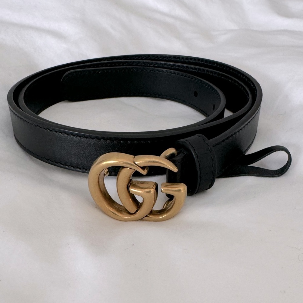 Gucci GG Thin Marmot Belt
